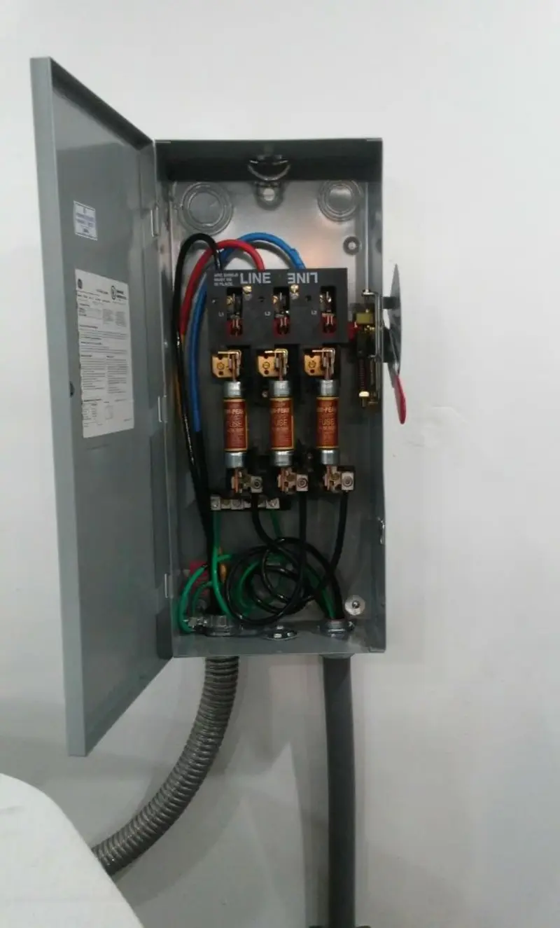 Three-phase disconnect switch installed for Electrical Wiring & Rewiring in Ashville